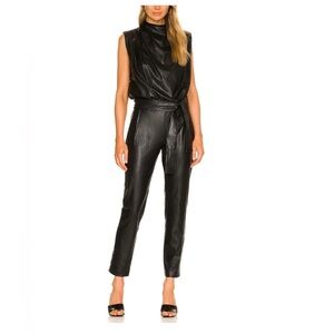 Amanda Uprichard Sleek Black Jumpsuit